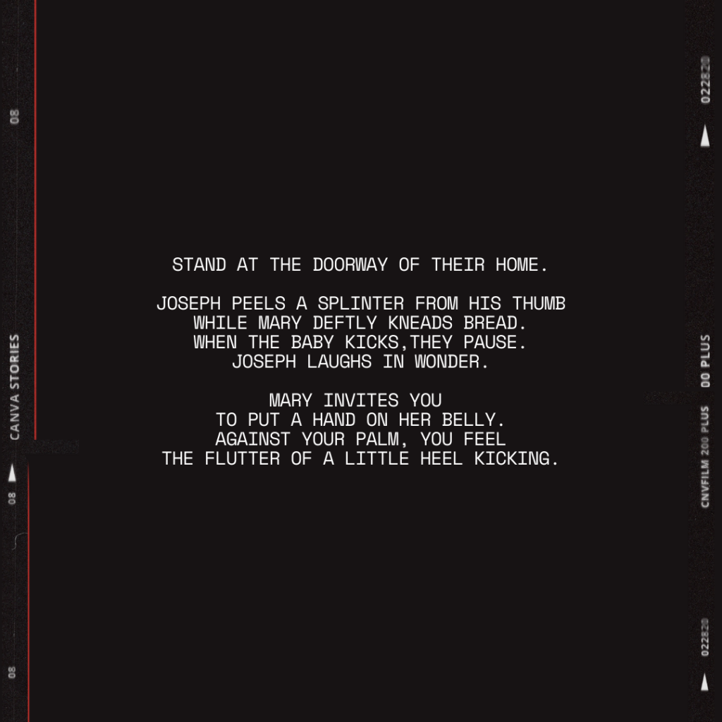 Stand at the doorway of their home ...