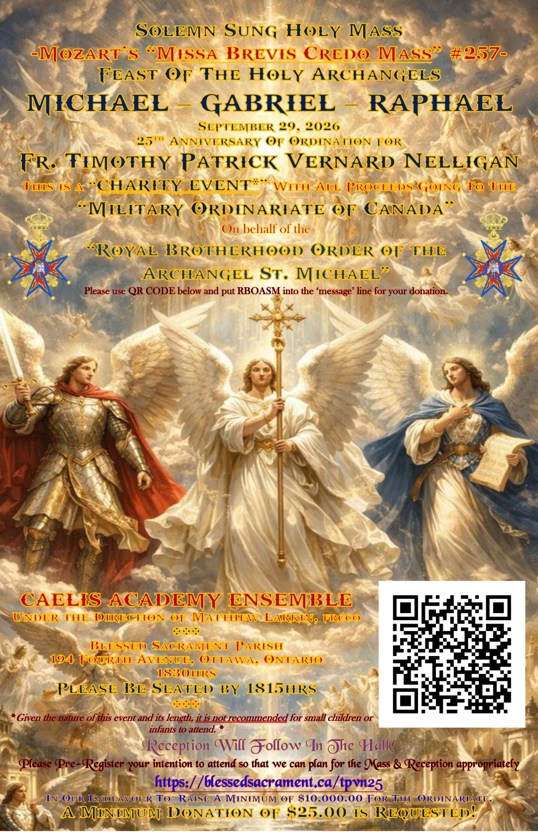 Sollmn sung holy mass - Mozart's "Missa brevis credo mass"